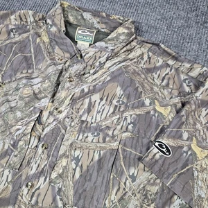 Drake Waterfowl Shirt Mens 3XL Mossy Oak Shadow Branch Camo Short Sleeve Vented - Picture 1 of 10
