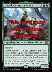 MTG LIZARD, CONNORS's CURSE EXC - LIZARD, MALEDIZIONE DI CONNORS 106 - SPM - Picture 1 of 1