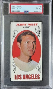 1969-70 Topps Basketball # 90 Jerry West HOF The Logo Lakers PSA 6 EX-MT - Picture 1 of 2
