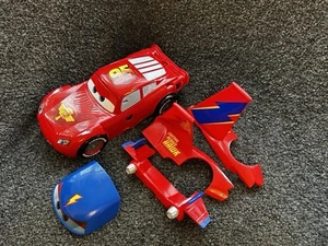 Disney Pixar Cars Design & Drive Transforming McQueen Plastic Incomplete - Picture 1 of 12