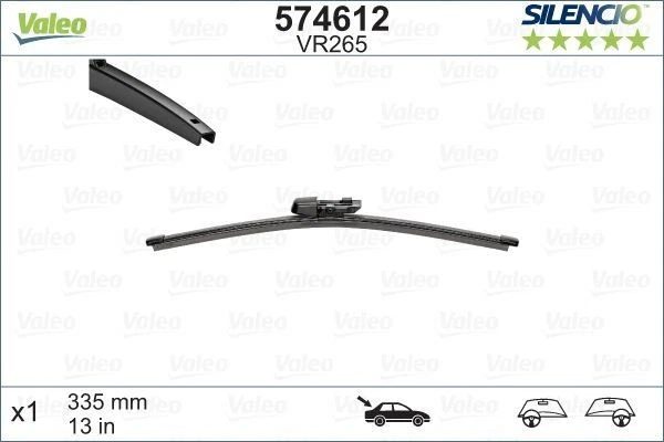 Seat Alhambra Wiper Blade 10-22 (574612) OEM Valeo - Image 1 of 4