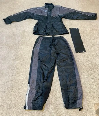 Traje de lluvia 5 cabezas para mujer mediano impermeable chaqueta de lluvia y pantalón traje con reflectante Foto 1 de 4