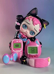Poor Hostel Pure Love GEN Y Cat Black Limited Vinyl Sofubi Figure Toy H15CM(6in) - Picture 1 of 6