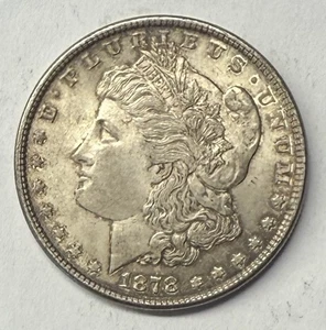 1878 $1 Morgan Silver Dollar 7TF Reverse of 1879 BU Original - Picture 1 of 2