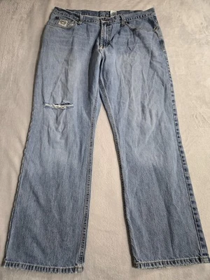 Cinch Jeans Mens 40x32 Blue Relaxed Fit Bootcut White Label Denim Western Cowboy - Image 1 of 4