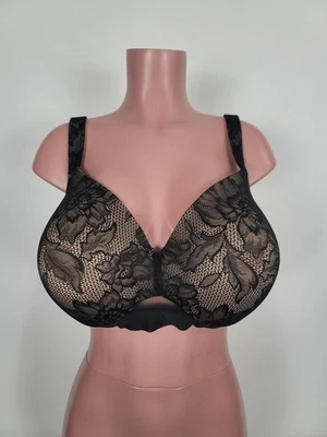 Sujetador con aros Cacique Comfort Bliss ligeramente forrado cobertura completa 46D floral Foto 1 de 4