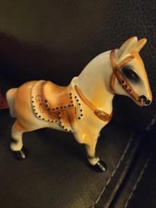 Porcelain Vintage Horse Figurine Made In Japan - Picture 1 of 5