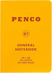 HIGHTIDE Penco Notebook B7 Grid Yellow CN158 - Picture 1 of 5