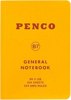 HIGHTIDE Penco Notebook B7 Grid Yellow CN158 - Image 1 of 4
