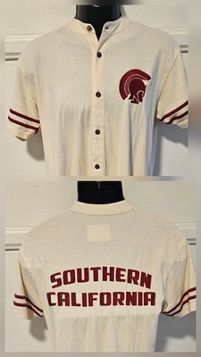 American Needle Vintage USC Trojans Cream/Maroon Embroidered NWOT Mens M Shirt  - Image 1 of 4