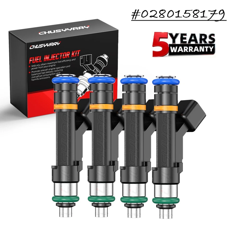 4x New Upgrade Fuel Injector 8S4Z9F593A For Lincoln MKZ L4 2.0L 2013-2016 — 第 1/4 张图片