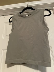 Athleta Renew Seamless Muscle Tank - Size Large - Grey/Green - Picture 1 of 3