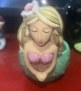 EnescoAllen Designs Meerjungfrau Mini Blumentopf Übertopf 5 Zoll mit Stopfen - Bild 1 von 7
