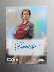 2025 Topps Chrome Star Wars #A-BLA Bonnie Piesse as Beru Lars Refractor Auto - Picture 1 of 2
