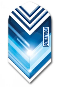 PENTATHLON Blue #1 Slim Dart Flights - 100 Micron - 5 sets (15 flights) - Picture 1 of 1