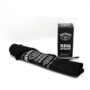 Jack Daniels BBQ Aprons x 1 - Black Party Bar Pub Grilling Collectables Gift Box - Picture 1 of 3