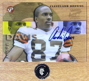 Andre Davis 2002 Topps Pristine Autograph Rookie Card #P-AD Cleveland Browns - Picture 1 of 3