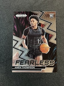 Amen Thompson 2023-24 Prizm Draft Picks Fearless Insert RC #11 Rockets H30