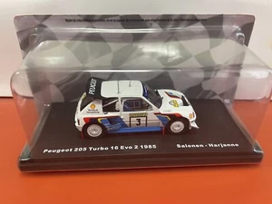 COCHE 1/43 SALVAT, PEUGEOT 205 TURBO 16 EVO 2 1985 SALONEN- HARJANNE - Imagen 1 de 3