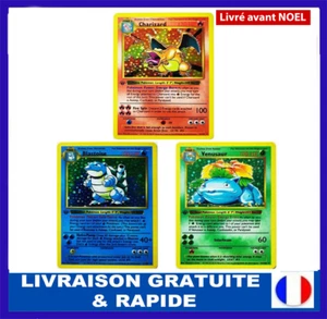 Cartes Pokémon 1ère Édition – Charizard, Blastoise & Vénusaur, PTCG, 1996, Cadea - Imagen 1 de 6