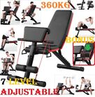 Adjustable Dumbbell Weight Abdominal Bench Sit-Up Fitness Flat Gym Exercise
