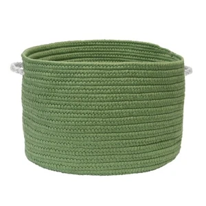 Colonial Mills Colorful Braided Toy Basket 12"x12"x8", Emerald - C023A012X008 - Picture 1 of 1