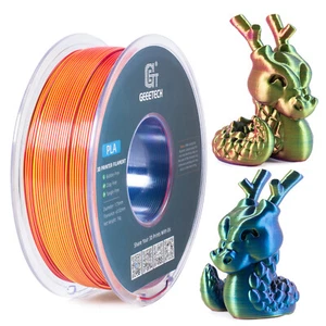 Geeetech 3D Drucker Filament Seide PLA 3 Tricolor 1.75mm 1KG/roll Rot+Gelb+Blau - Afbeelding 1 van 5