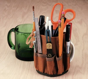 Desk Organizer Bucket Boss Brand Mug Boss Garage Organizer Desk Pens Man Cave - Picture 1 of 7