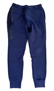 MINT Nike Tech Fleece Sportswear Mens Drawstring Joggers Pants Navy Blue Medium - Picture 1 of 5