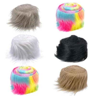 Kunstpelz Streifen Band 9cm Rand Trim Nähen Kleidung Manschetten Handwerk Dekor - Bild 1 von 4