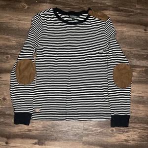 Lauren Ralph Lauren Langarmshirt Damen Größe M schwarz gestreift Reißverschluss - Bild 1 von 9