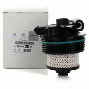 9801116380 Filtro Carburante Diesel Originale PSA Con Elettronica 1.6 2.0 HDi - Imagen 1 de 4