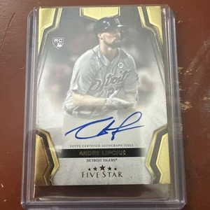 2024 Topps Five Star Andre Lipcius On Card Rookie Auto Detroit Tigers #FSA-AL - Picture 1 of 2