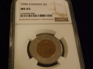 1996 $2 Canada NGC MS 65 - Picture 1 of 2