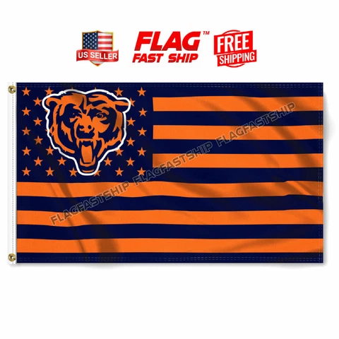 Chicago Bears Flag 3X5 Banner NFL Da Bears C FAST FREE Shipping US SELLER Cover