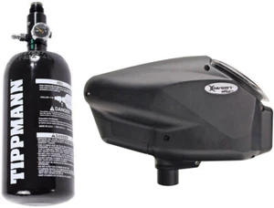 Empire Halo Too Hopper with Tippmann 48/3000 HPA Compressed Air Tank Combo - Picture 1 of 2