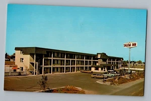 Postal de autos antiguos de Salem Oregon o Salem Inn años 60-70 - Imagen 1 de 2