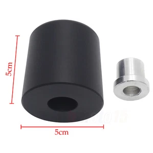 Black 5*5CM Frame Slider Crash Protector For Motorcycle Use 10mm Bolts - Picture 1 of 7