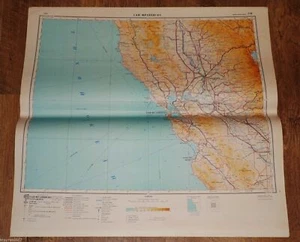 AUTHENTIC Soviet Russian Topographic Map SAN FRANCISCO, CALIFORNIA Ed.1949 USA - Picture 1 of 12