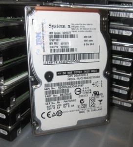 IBM 0B25645, HUC106030CSS600, 90Y8881, 2.5" 300GB 6Gb/s 10K rpm SAS LOT OF 10 - Picture 1 of 1