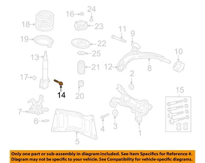 CHRYSLER OEM 01-23 200 componentes de suspensión-perno de puntal 6505664AA Foto 1 de 2