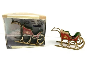 Hallmark Country Sleigh Country Treasures 1986 adorno de Navidad SIN CAJA - Imagen 1 de 7