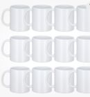 Tasses Sublimation, tasses à café haut de gamme lot de 12 tasses de mariage en céramique blanche graduation
