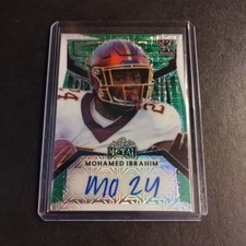 #1/1 Mohamed Ibrahim Green Auto 2023 Leaf Metal Draft Autograph Minnesota Lions