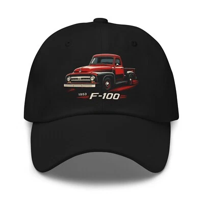 Classic 1953 F100 Vintage Truck Retro Dad Hat - Adjustable Casual Cap for Car En - Image 1 of 4