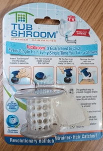 TubShroom Revolutionärer Wannenabflussschutz Haarfänger Sieb weiß - Bild 1 von 5