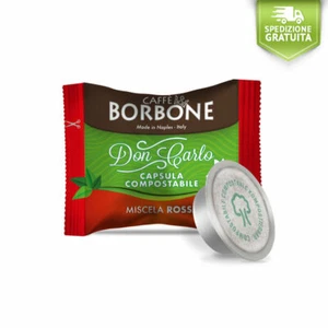 400 Capsule Caffè Borbone Compatibili Lavazza A Modo Mio COMPOSTABILI ROSSA - Imagen 1 de 12