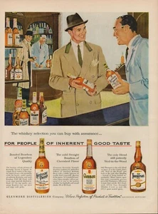 1955 Glenmore Whiskey Alcohol Distilleries Vintage Print Ad Kentucky Tavern USA - Picture 1 of 8
