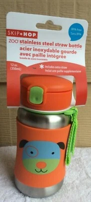 БУТЫЛКА СОЛОМЫ SKIP HOP ZOO ИЗ НЕРЖАВЕЮЩЕЙ СТАЛИ - Изображение 1 из 4