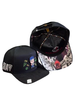 BIGG BOSS MENS BLACK SNAPBACK HAT BBCHA701 BLK - Picture 1 of 1
